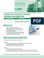 Nursing Informatics: Bachelor of Science in Nursing