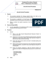 Technical Procedures Manual Part 2 - : Aircraft Arrival Procedure