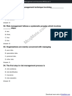 Risk Management and Insurance Solved MCQs Set 3