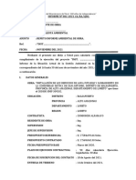 Informe Manejo Ambiental en Obra