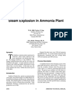 Steam Explosion in Ammonia Plant