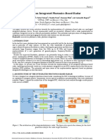 Towards An Integrated Photonics-Based Radar