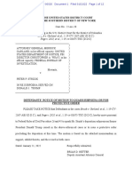 Garland v. Strzok - Subpoena For Trump - Motion To Quash