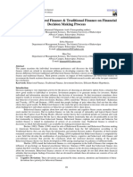 Impact of Behavioral Finance & Traditional Finance On Financial Decision Making Process