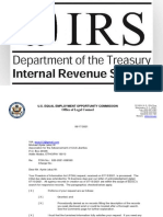 The Equal Employment Opportunity Commission (EEOC) Deny Ever Holding Meaningful Discussions About Income Inequality & Poverty With The Internal Revenue Service (IRS) - # W (AACL) - #Michael A. Ayele