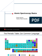 Atomic Spectroscopy Basics: Fergus Keenan Thermo Fisher Scientific