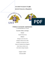 Políticas Nacionales Ambientales y Sostenibilidad en El Perú