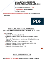 Clinical Establishment Act 