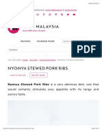 Nyonya Stewed Pork Ribs - Rasa Malaysia