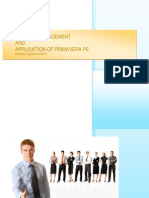 Project Managment & Application of Primavera p6