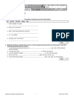 Unit 2 Short Test 2A: Grammar