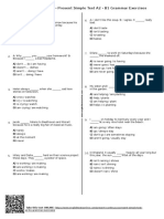 Present Continuous - Present Simple Test A2 - B1 Grammar Exercises