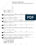 Chuckra 11+ Maths Test 1