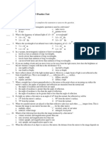 Physics I Honors: Chapter 13 Practice Test: Multiple Choice