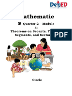 MATH10-QUARTER2-MODULE5-Theorems On Secants, Tangents, Segments, and Sectors of A Circle