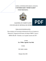 Recinto Universitario "Ruben Dario" Unan Managua: Maestría en Computación Con Enfasis en Sistemas de Información