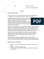 Activity 1 1. What Is Computer Networks?