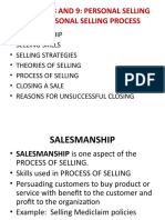 8 and 9 Personal Selling
