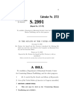 Senate Bill S 29991 "Countering Human Trafficking Act of 2021" 18 Pages