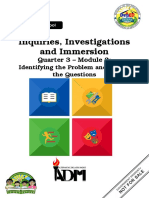 Inquiries, Investigations and Immersion: Quarter 3 - Module 2