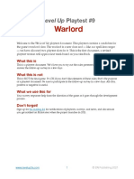 Warlord: Level Up Playtest #9