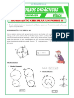 Ejercicios de Aceleración Centrípeta para Cuarto de Grado de Secundaria