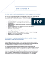 Carter Case 4: Q1. What Should Be The Format and Final Form of The Store Manager's Job Description?