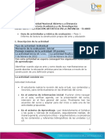 Guía de Actividades y Rubrica de Evaluación - Fase 1 - Informe de Lectura Orientada A La Construcción Propia Del Arte y Educación Artística