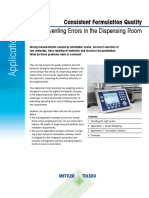 Preventing Errors in The Dispensing Room: Consistent Formulation Quality