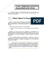 Math 10 - Lines, Segments and Arcs Associated With Circle