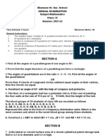 Class Ix Annual Exam (Maths)