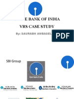 State Bank of India Vrs Case Study: By: Saurabh Ambaselkar