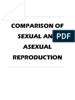 Comparison of Sexual and Asexual Reproduction Notes in Genetics