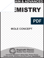 Mole Concept XI JEE