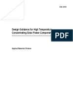 Design Guidance For High Temperature Concentrating Solar Power Components