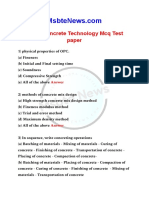 Concrete Technology MCQ Civil Engineering