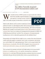 141 Research Studies Affirm Naturally Acquired Immunity To Covid-19 (Brownstone Institute 2021)