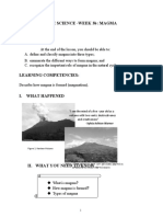 Earth and Life Science - Week 3B: Magma Formation Objectives