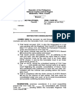 Motion For Consolidation Sample