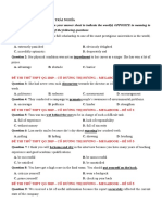 Mark The Letter A, B, C, or D On Your Answer Sheet To Indicate The Word(s) OPPOSITE in Meaning To The Underlined Word(s) in Each of The Following Questions