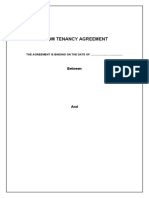 Room Tenancy Agreement