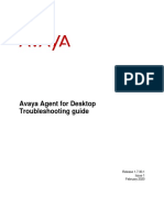 Avaya Agent For Desktop Troubleshooting Guide - v2 - Release - 1 - 7 - 30 - 1 - Final