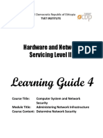 LO 4 - INFORMATION SHEET - Monitor and Administer System and Network Security - ICT HNS3 05 0710