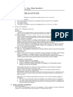 Chapter 1: Obligations: CIVIL LAW REVIEW 2 - Pros. Felipe Macaldo JR