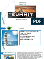 Grade 8 - Lesson 5 - PPT - The Summit Within