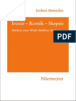 Berendes, Jochen - Ironie Komik Skepsis - Studien Zum Werk Adalbert Stifters (Hermaea, 119) - Max Niemeyer Verlag (2009)