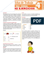 Analogias Ejercicios para Cuarto Grado de Secundaria