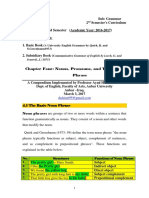 Chapter Four: Nouns, Pronouns, and The Basic Noun Phrase: A University English Grammar by Quirk, R. and