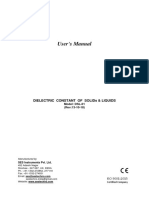 Dielectric Constant of Solids and Liquids SES Make Manual