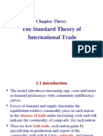 The Standard Theory of International Trade: Chapter Three